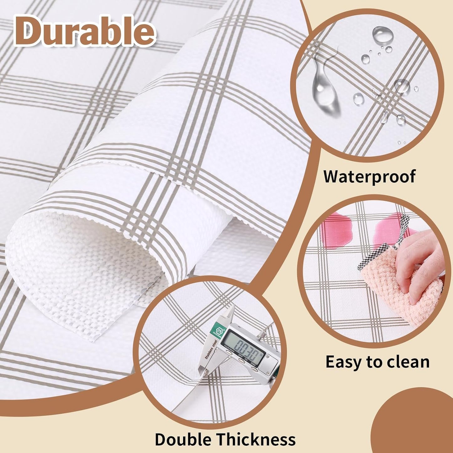 Lámina antiderrap para estantes cocina baño 23.6x30pulg
