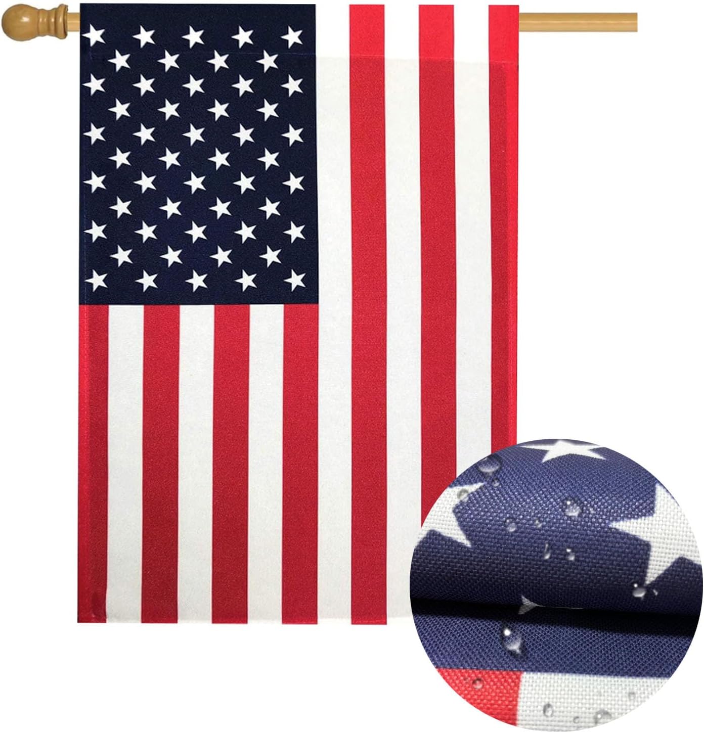 Bandera EE.UU. 28x40" doble cara interior y exterior