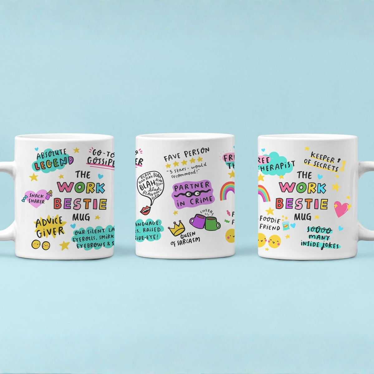Taza de cerámica para mujer regalo de trabajo y Navidad