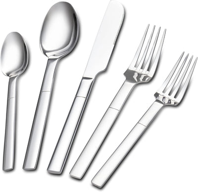 Set 20 Pzas Cubiertos Acero Inox Pulido Hogar