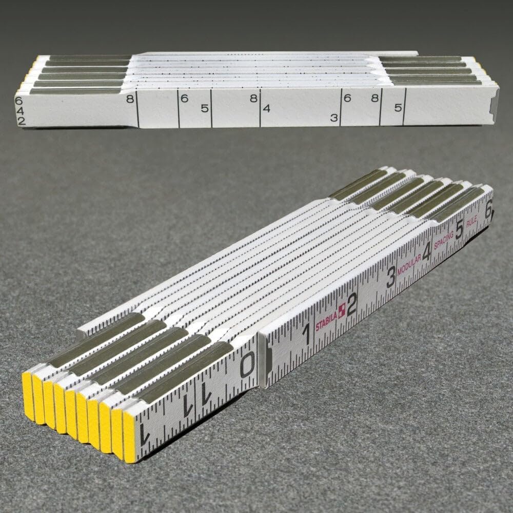 Regla plegable modular escala pulgadas 1/16