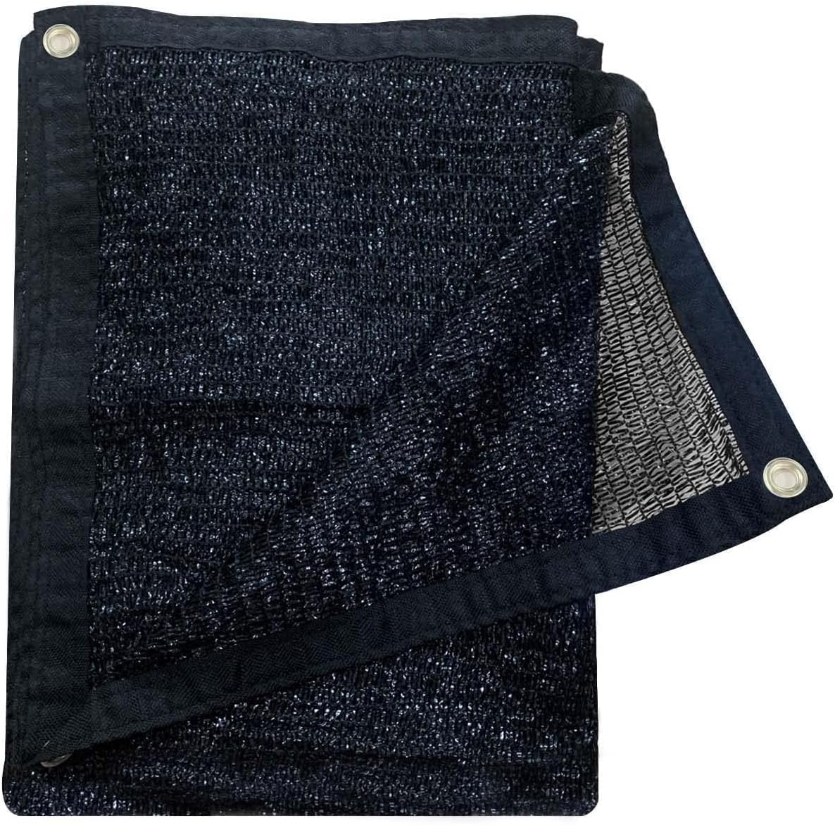 Lona malla ojales toldo 8x20ft para jardín coche granero negro