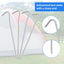 Estacas tienda campaña 7pulg metal galvanizado 40uds