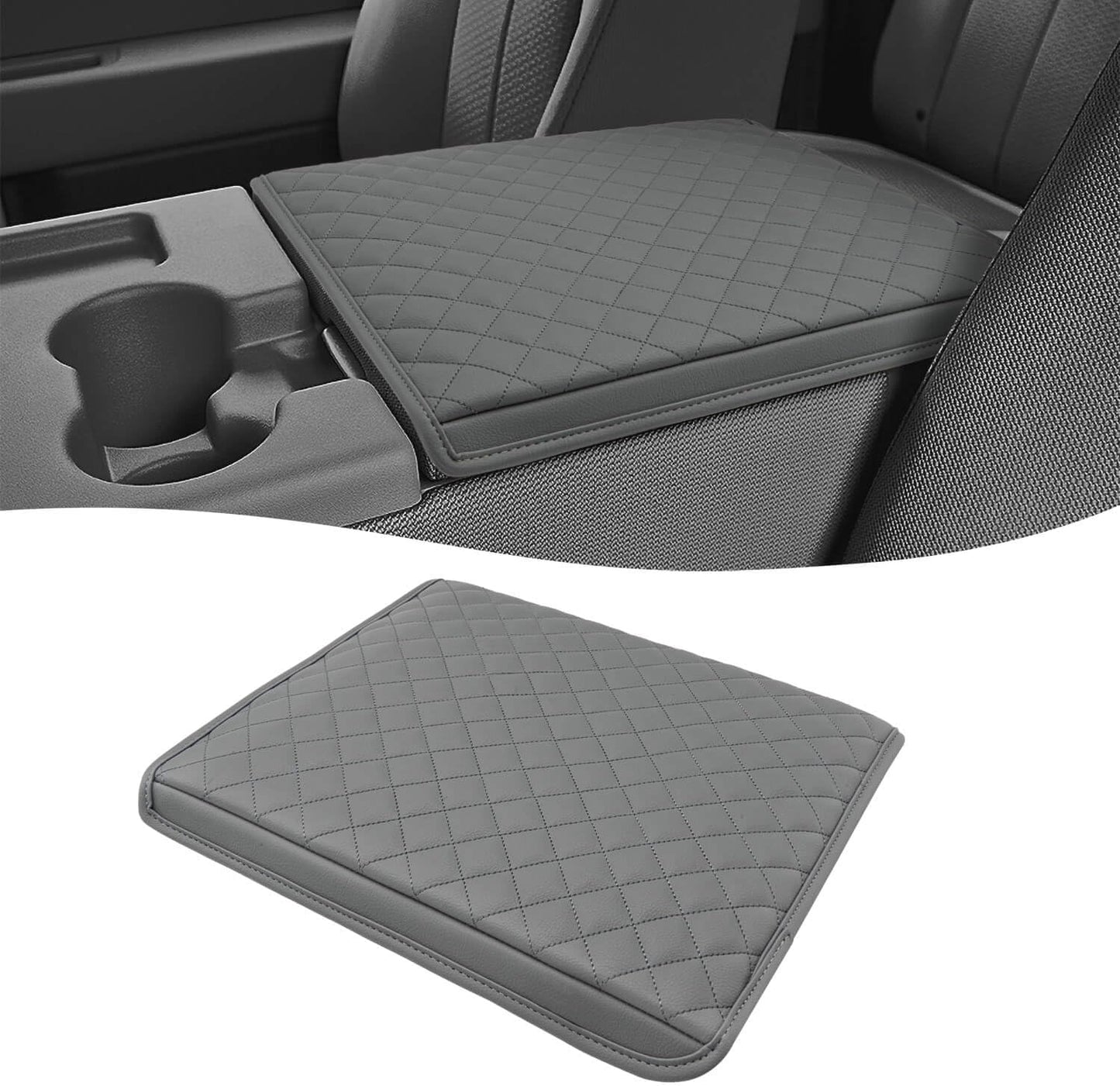 Funda reposabrazos Ford F150 11-14 piel sintética gris