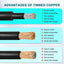 Cable solar 5ft 8AWG con conectores impermeables