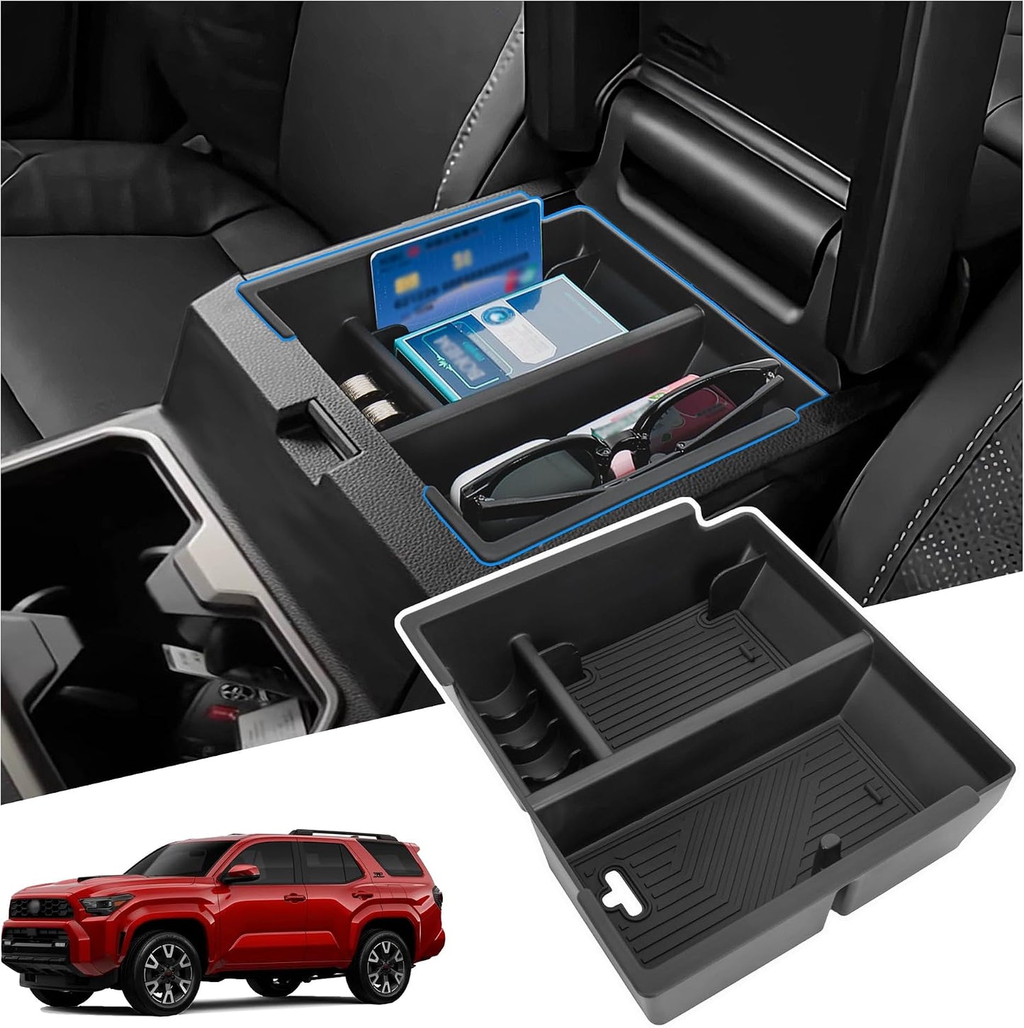 Organiz. consola Toyota 4Runner 25-26 con bandeja y inserto