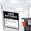 Contenedor reciclaje baterías con probador 1.32gal