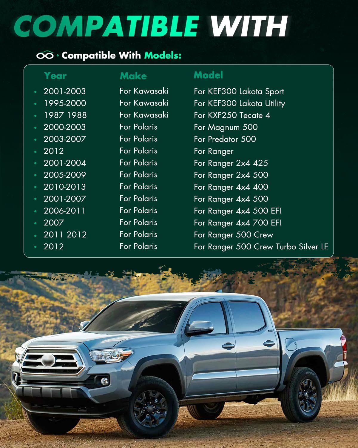 4 Pzas Espaciadores Rueda 131mm para Polaris Sportsman XP