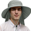 Sombrero sol para hombre ala ancha con solapa para pesca