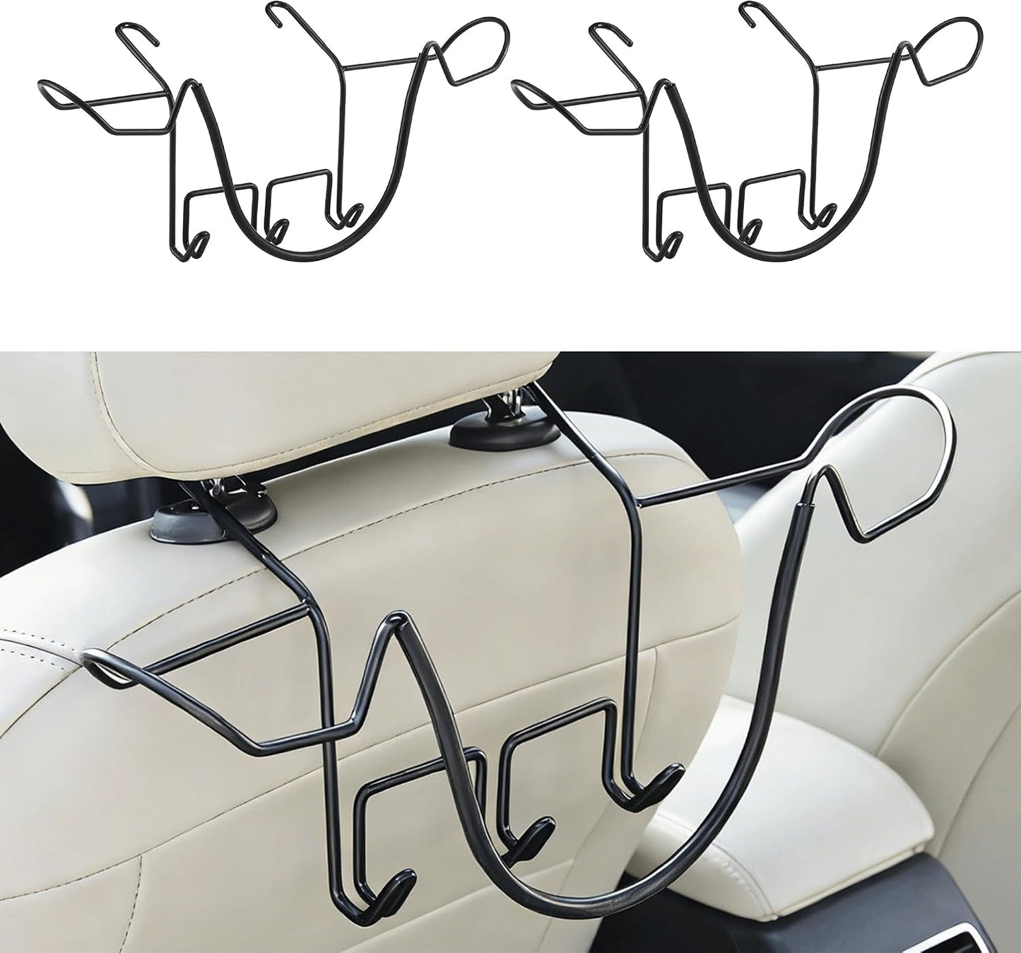 2 Soportes Sombrero Vaquero para Accesorios Carro