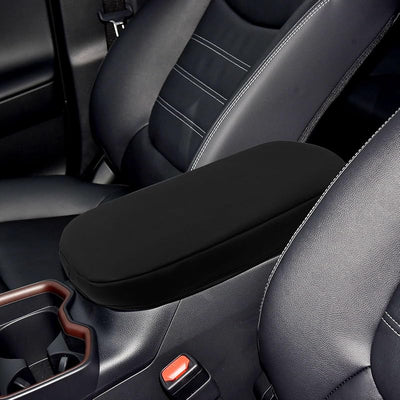 Fundas consola central Toyota RAV4 piel sintética cojín negro
