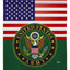 Bandera militar de veteranos colgador pared