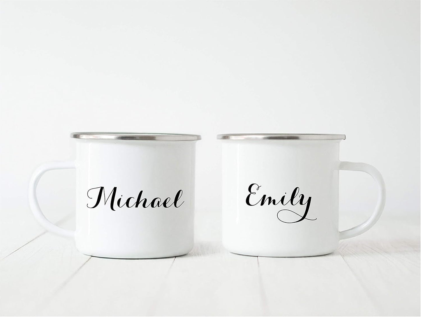 Taza acero inox regalo set 2 bodas cumpleaños