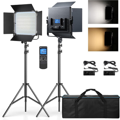 Iluminación bi-color 45W 3000K-8000K para estudio gaming