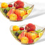 2 Pzas Cesta Frutas Alambre Metal Dorado Multiusos