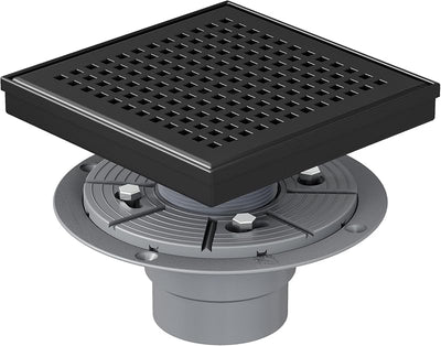 Drenaje ducha cuadrado 6pulg acero inox 304 rejilla extraible