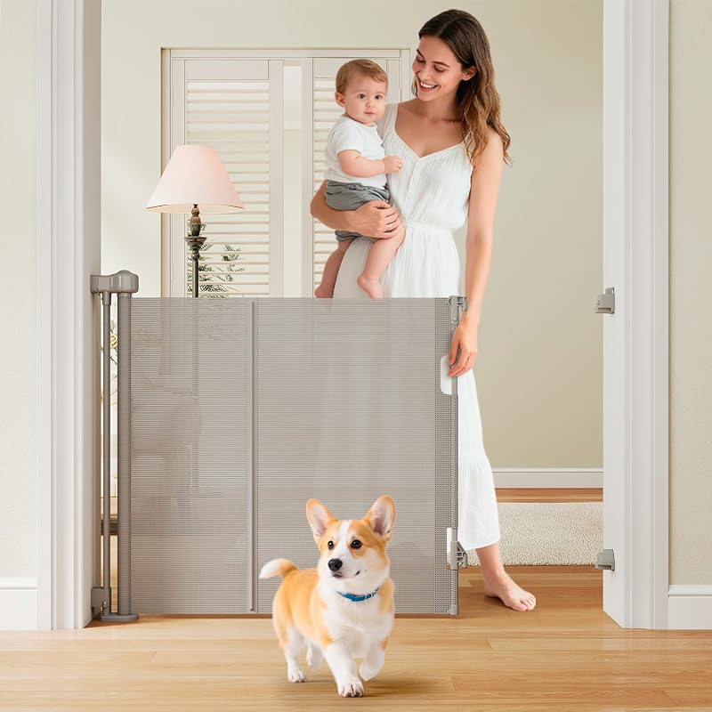 Puertas retráctiles para bebés 16ft tira reforzada