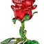 Caja joyería bisagras flor rosa esmaltado decoración hogar