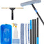 Kit limpieza ventanas con cubo escurridor 1.26m jalador spray paño