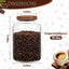 Tarros vidrio 1/2gal tapa hermética almacenamiento cocina
