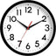 Reloj pared analógico 10pulg silencioso sin tictac negro