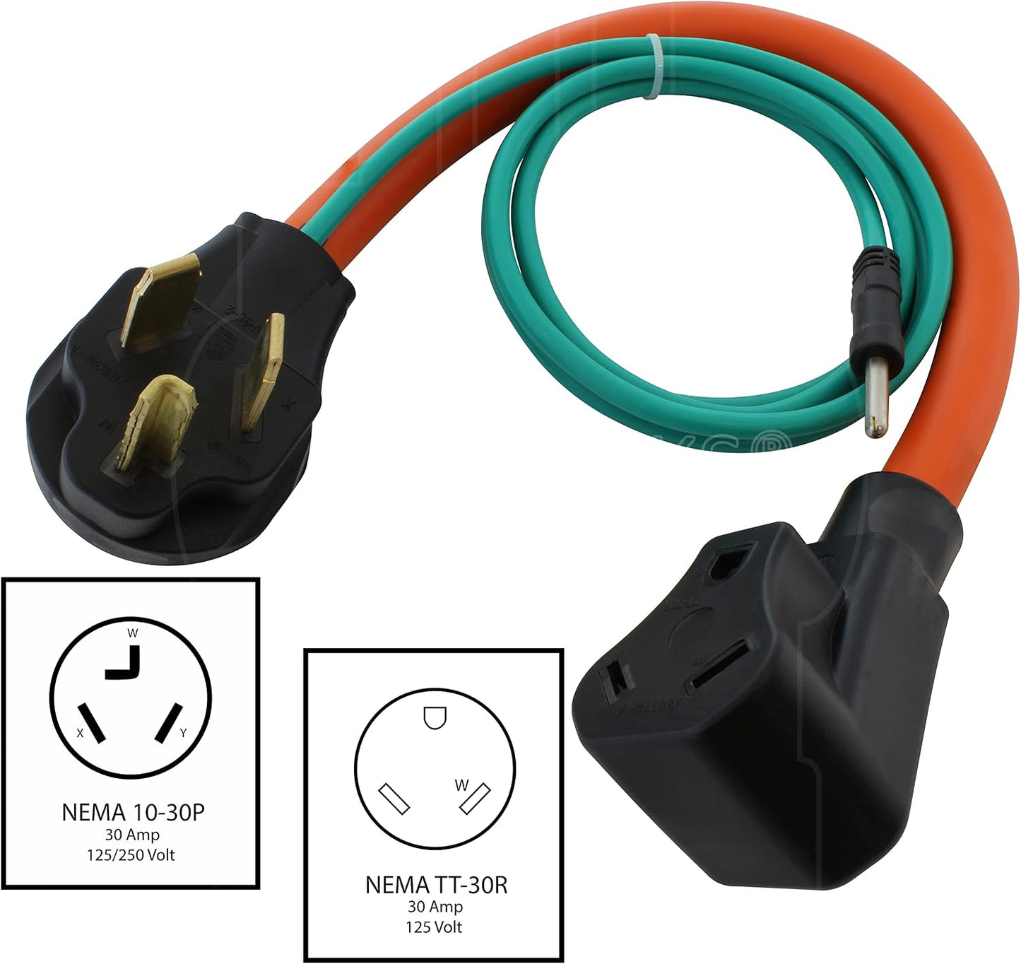 Adaptador RV 30A para secadora antigua flexible