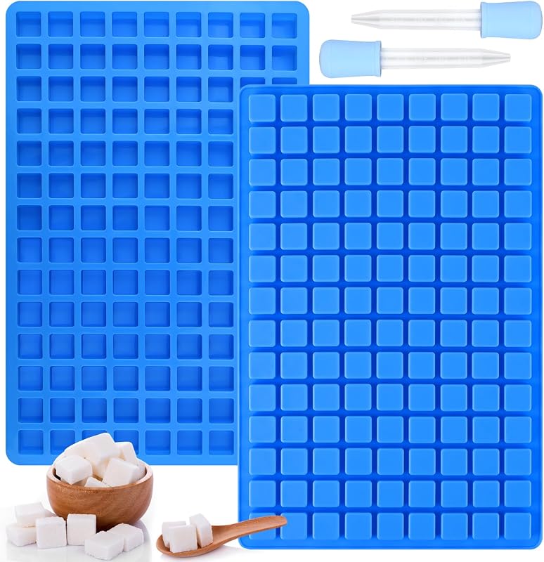 2 Moldes Silicona 126 Cavidades para Dulces Azul