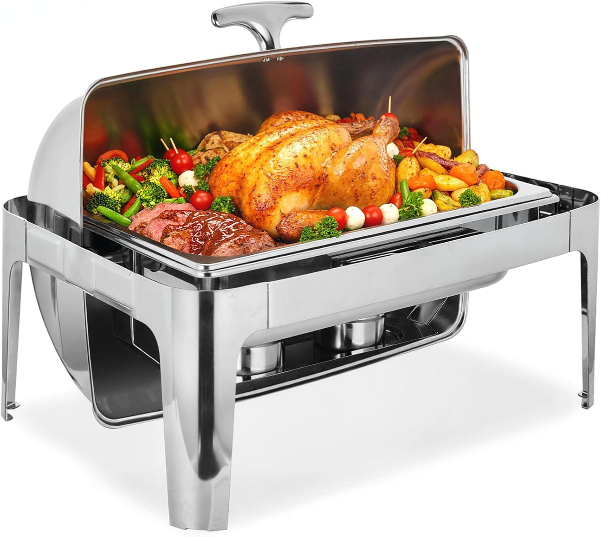 Chafer acero inox set 9.5qt con bandeja y agua