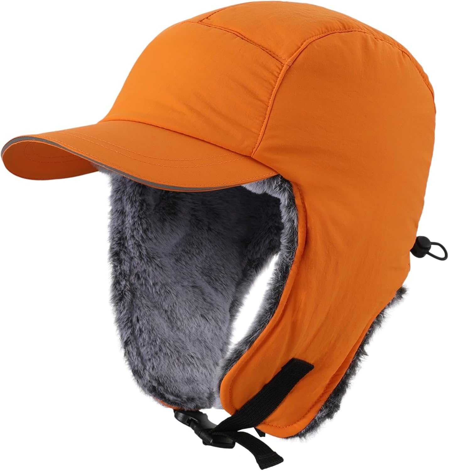 Sombrero invierno piel sintética para hombre con orejeras