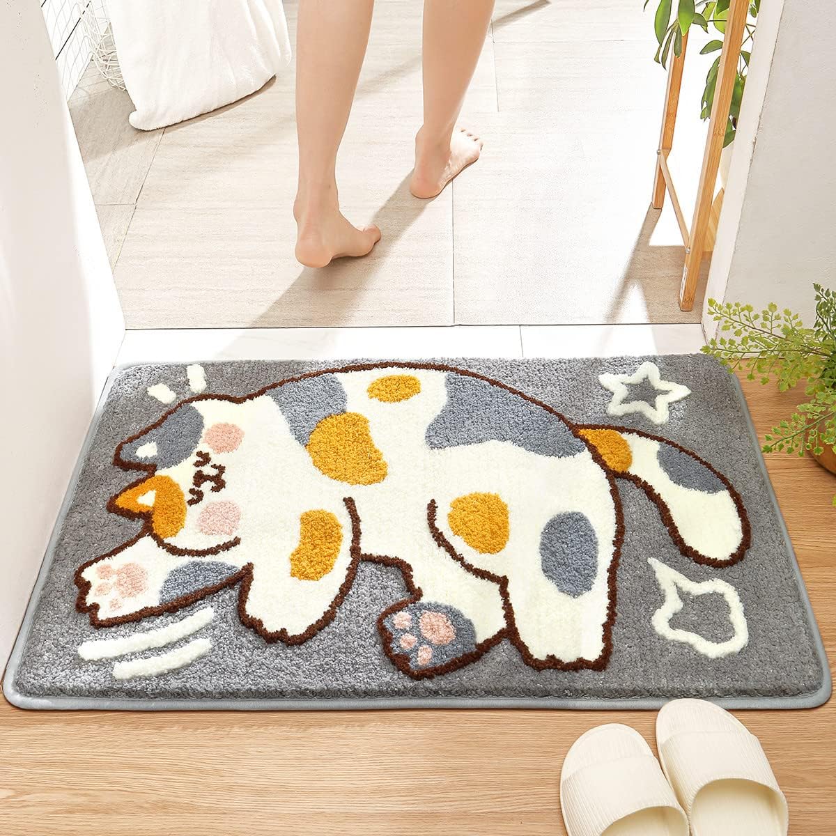 Alfombra baño 20x31" antiderrap microfibra suave