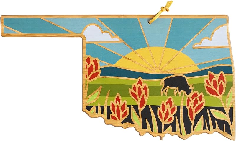 Tabla cortar forma Oklahoma para charcutería