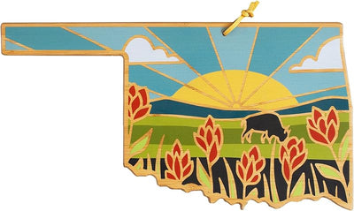 Tabla cortar forma Oklahoma para charcutería