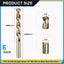 Broca 7/16pulg acero alta velocidad dorado 135° pack 6