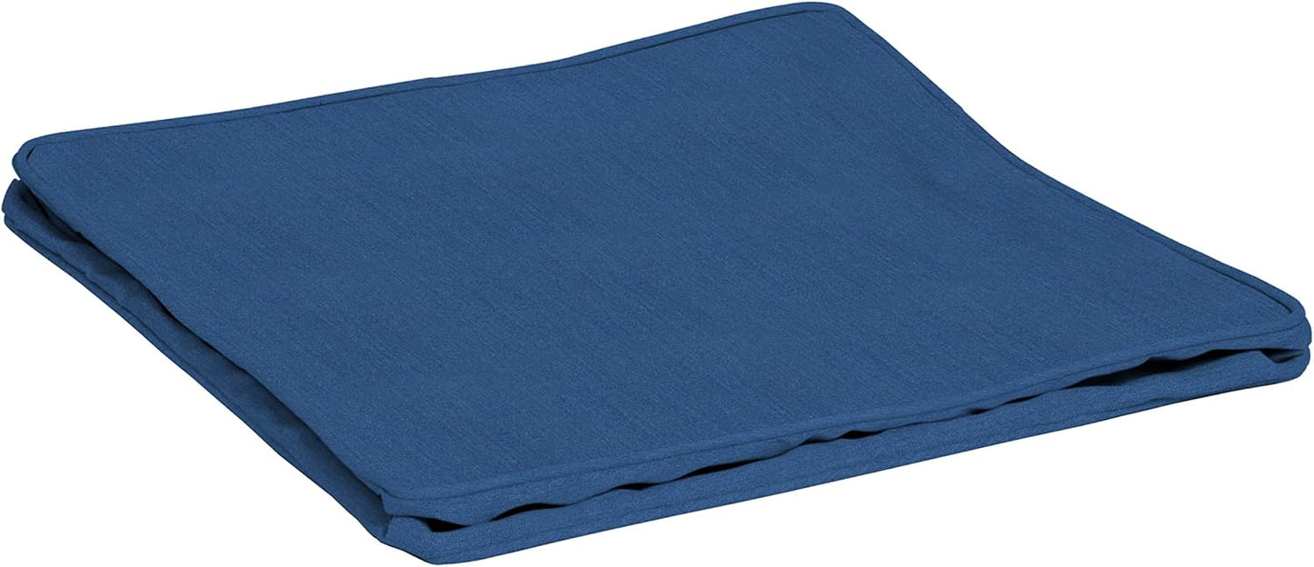 Funda cojín asiento profundo exterior 24x24 azul