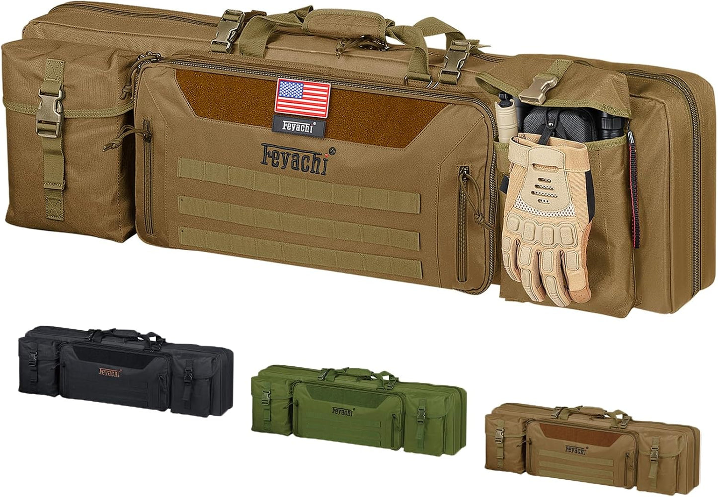 Maleta Rifle 42" MOLLE para Almacenamiento Caza