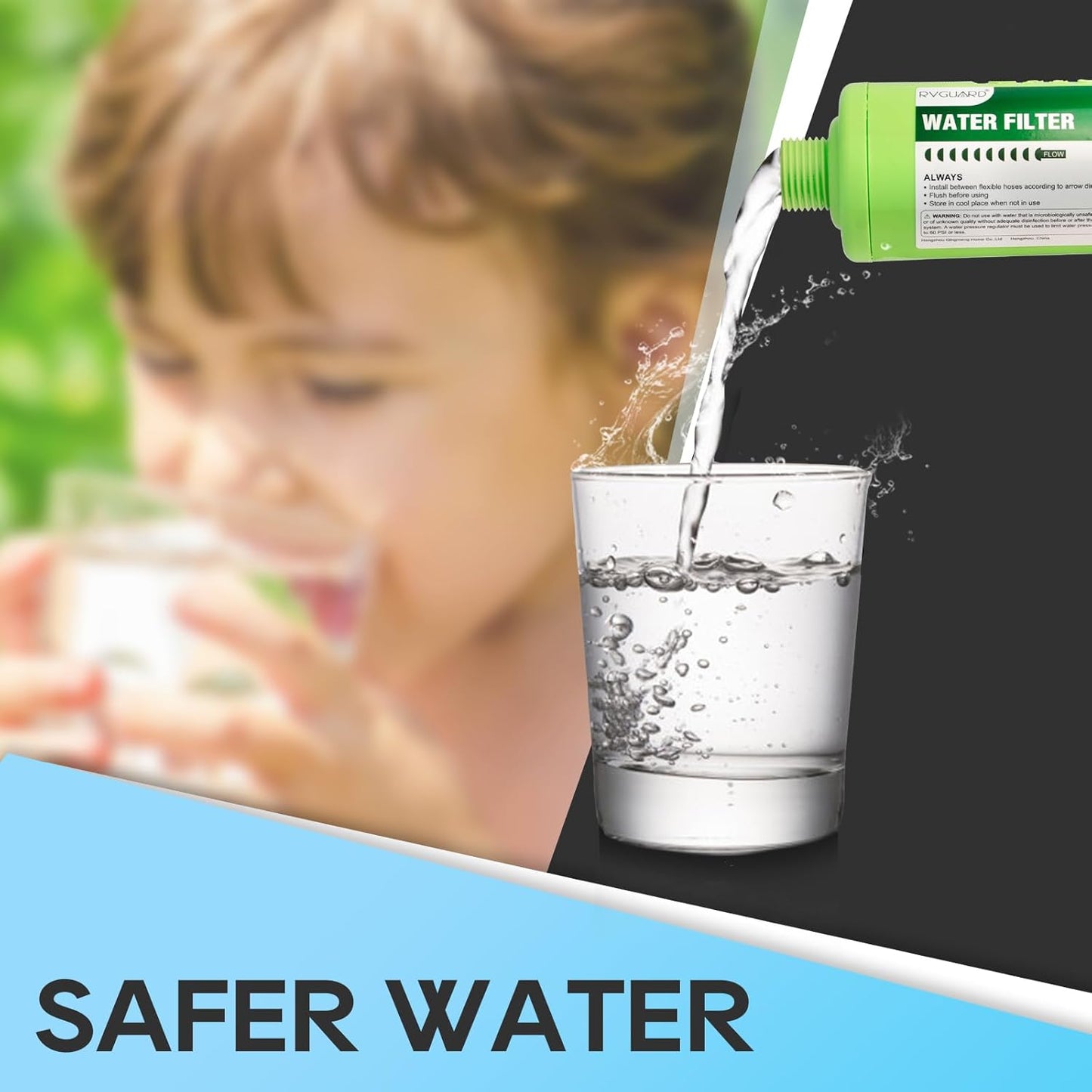 Filtro agua RV reducir olores cloro pack 2