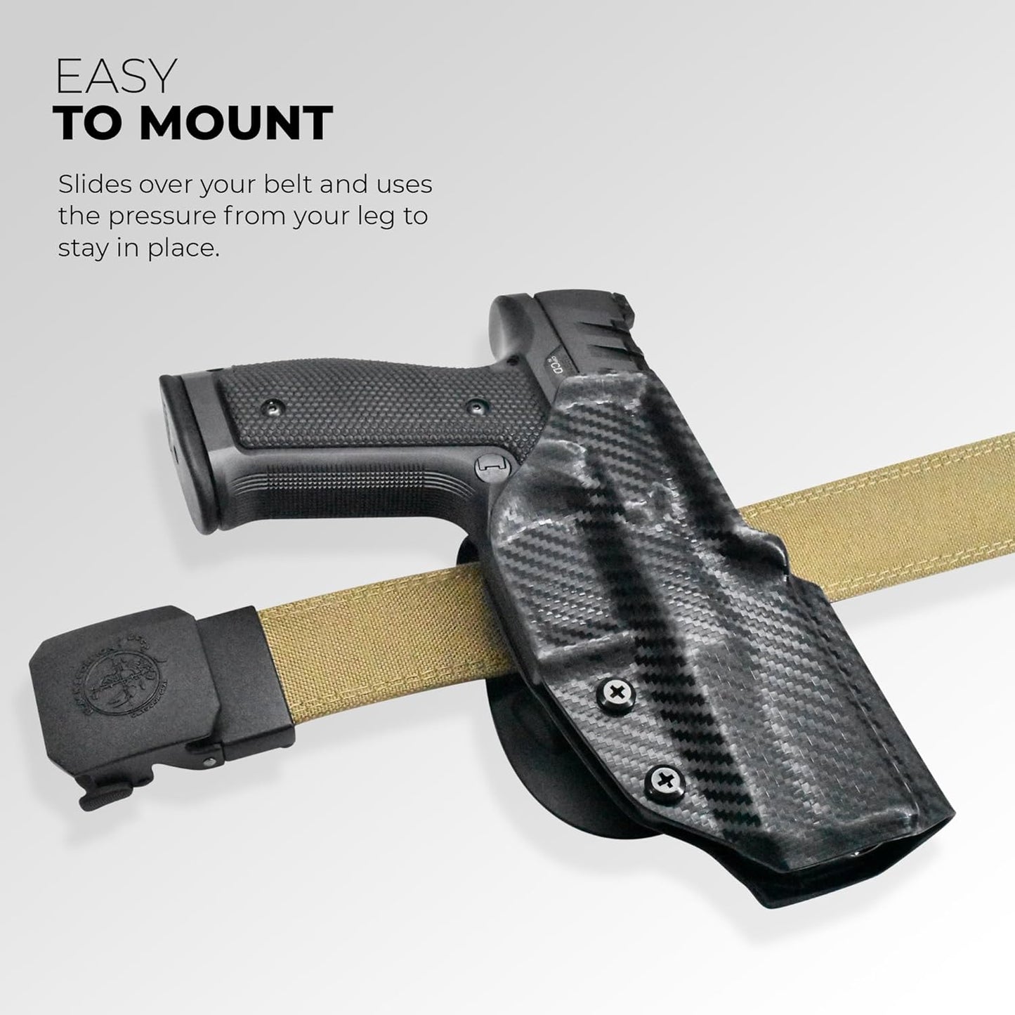 Funda Kydex Walther Q5 Match SF oculta fuera de cintura