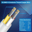 Cable eléctrico 18/4 cobre estañado trenzado 49.2 ft