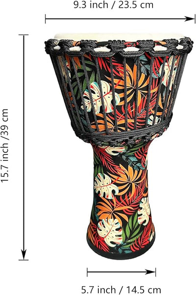 Pandereta Djembe 8.5pulg piel cabra calidad profesional