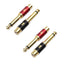Pack 4 adaptadores RCA a 1/4
