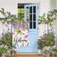 Bandera jardín flores glicina libélula 12.5x18pulg