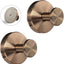 Ganchos ventosa ducha bronce acero inox 2 pzas