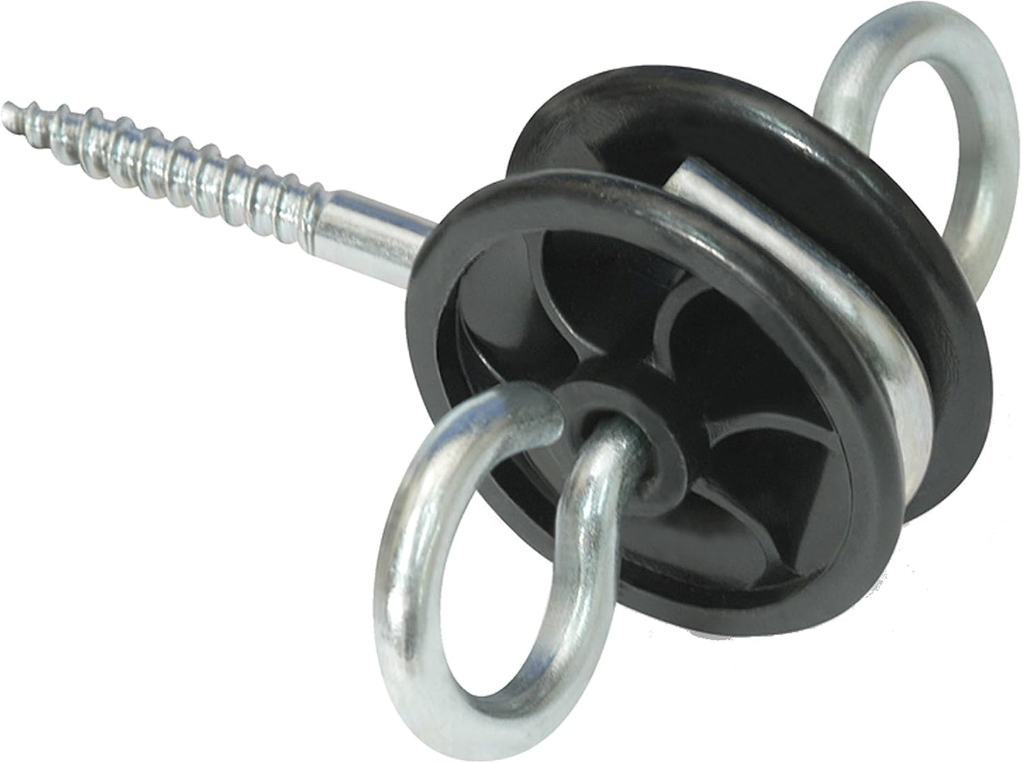 Anclaje mango puerta poste madera para cercado eléctrico 2 ud