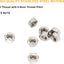 60 Tuercas Hex M5 Acero Inox 0.197" Plata Muebles Bicicleta