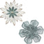 Decoración pared flores metal 11" para interiores