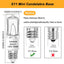 Bombilla halógena E11 120V 100W luz blanca cálida regulable