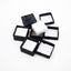 24 Cajas Regalo Negro Cartón Duro 1.6x1.6pulg Joyas