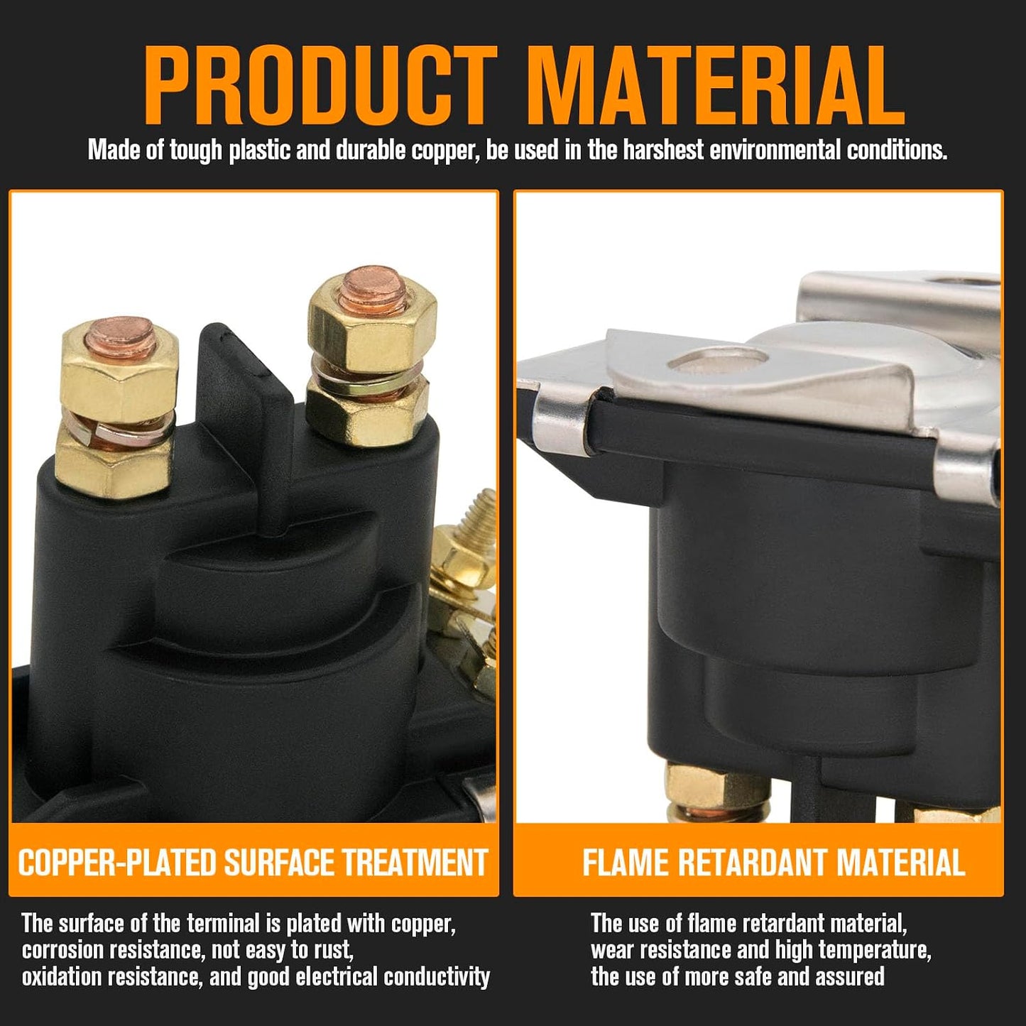 Solenoide starter 12V Mercury Mariner 2 Pzas