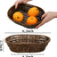 3 Cestas Pan Mimbre Ovale 11pulg Organiz. Mesa Cocina