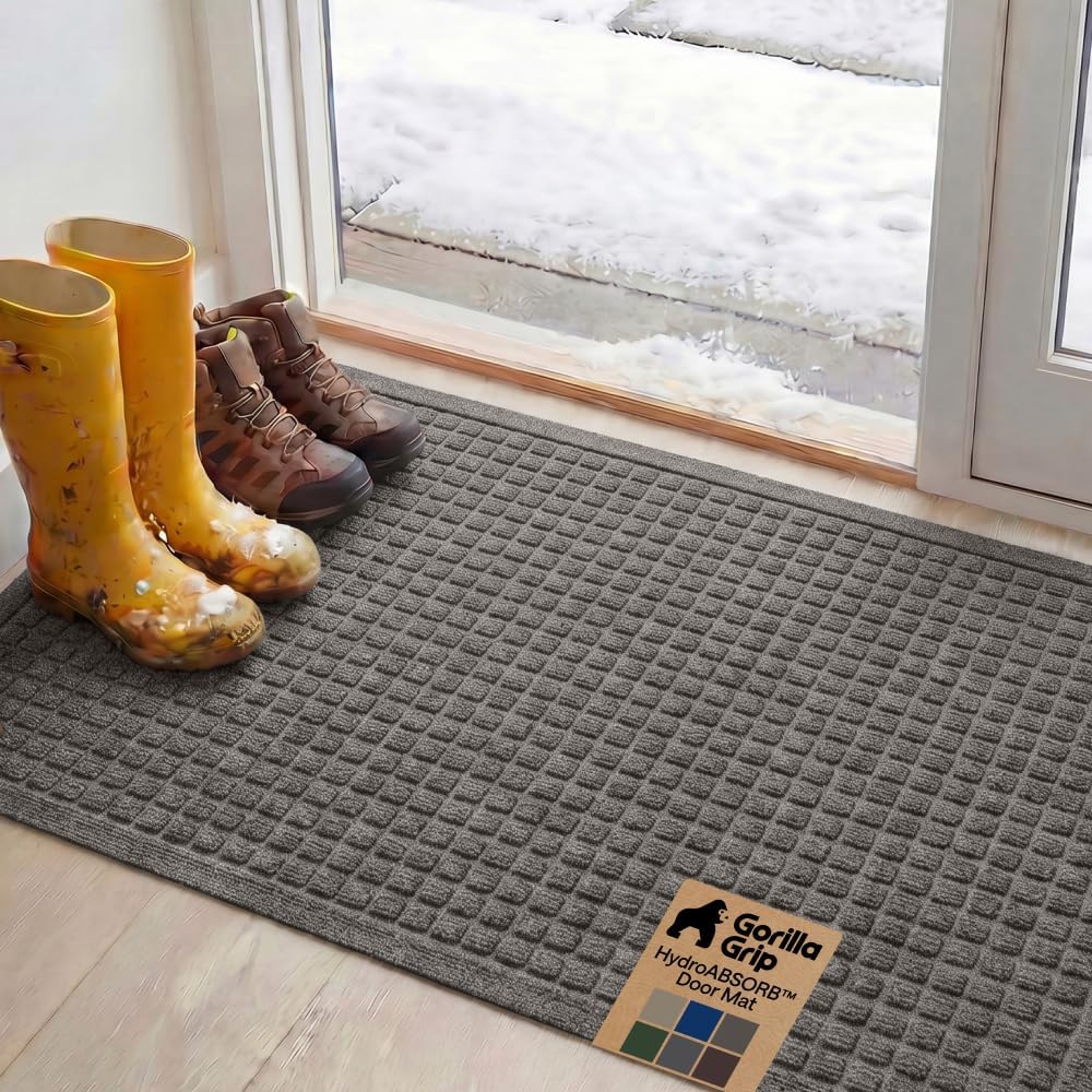 Tapete puerta exterior 47x35" absorbente resistente agua